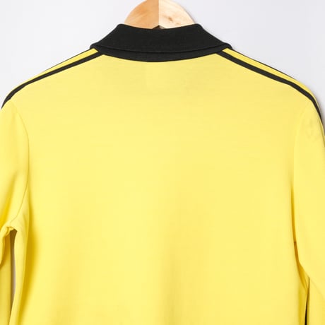 70-80s Vintage adidas Ventex Game Shirt Yellow × Black (Made in France)