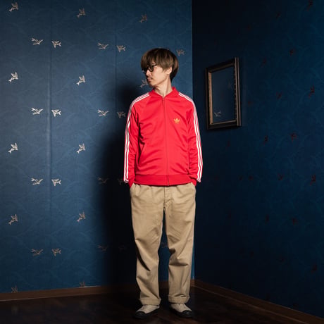 70-80s Vintage adidas VENTEX  ATP Track Jacket  Red (Made in France)