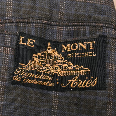 30-40s  Le Mont St Michel Brown Corduroy  Jacket