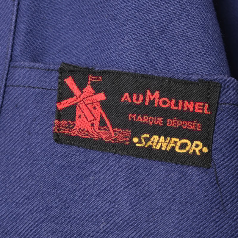40-50s France Vintage Au Molinel Cotton Twill J
