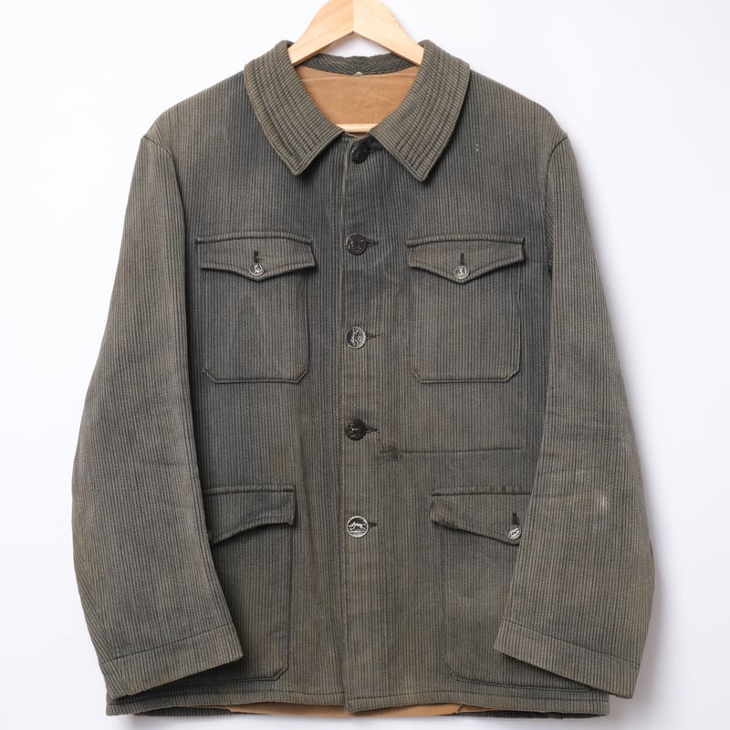 tunewool　30sハンティングジャケット　コットンピケ　ミント tunewool 30sハンティングジャケット コットンピケ ミント