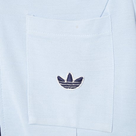 70-80s Vintage adidas Knit Jacket Light Blue（Made in West Germany）