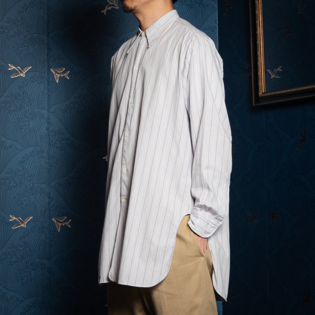 40-50s France Vintage NOVELTEX Stripe Shirts | 