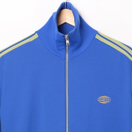 60s Vintage adidas Ventex Track Jacket Late World Mark Blue × Yellow (Made in France)