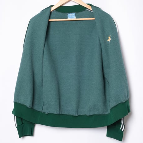 70s Vintage adidas Ventex Collarless Track Jacket Green (Made in France)