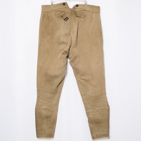 30-40s France Vintage  Cotton Pique Jodhpurs Trousers