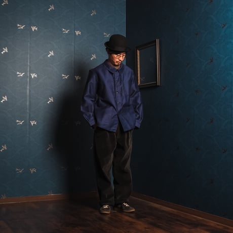 40-50s  Blue Moleskin Jacket Dead Stock