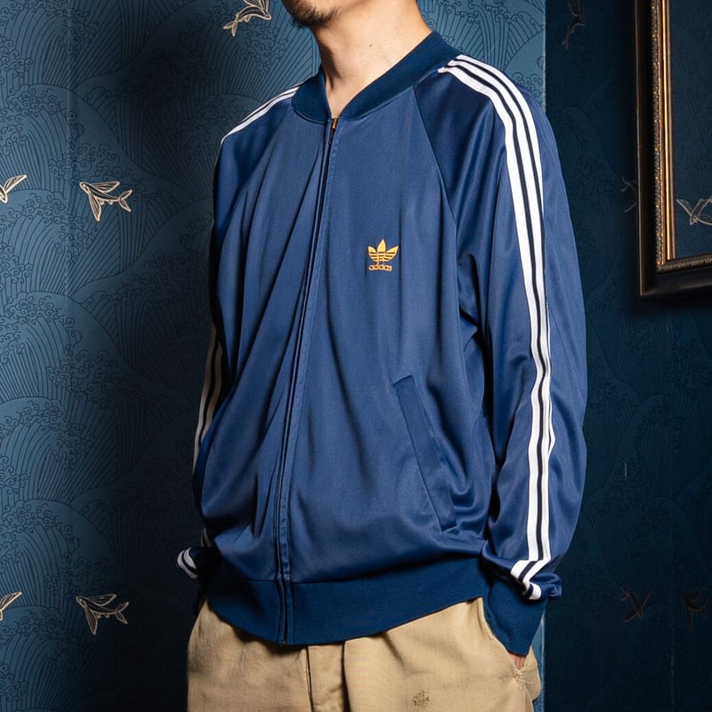 70s Vintage adidas Ventex ATP Track Jacket Navy