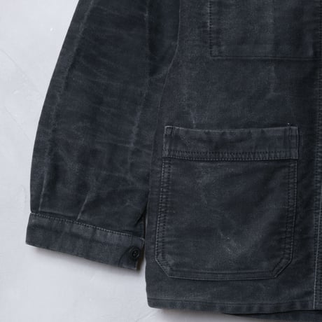 40-50s Dumont d’urbille Black Moleskin Jacket