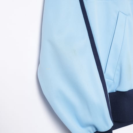 70-80s Vintage adidas Ventex Track Jacket Model  First Light Blue×Navy (Made in France)