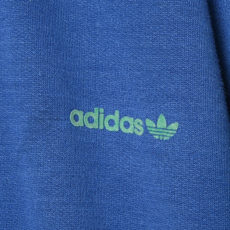80s Vintage adidas Knit Track Jacket Blue