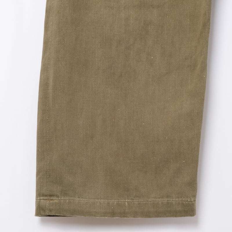 50s British Army Green Denim Trousers Size 4 |