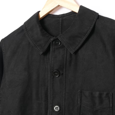 40-50s Le Mont St Michel Black Moleskin Jacket