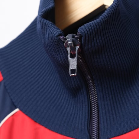 80s Vintage adidas Track Jacket Red × Navy (Made in Hungaria)