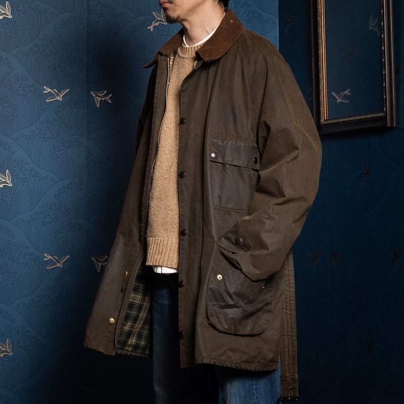 80´s 2ワラントBarbour SOLWAY ZIPPER YKK棒ジッパー-