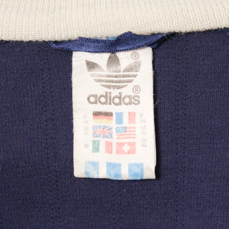 80s Vintage adidas Track Jacket Navy × Ivory (Made in West Germany)