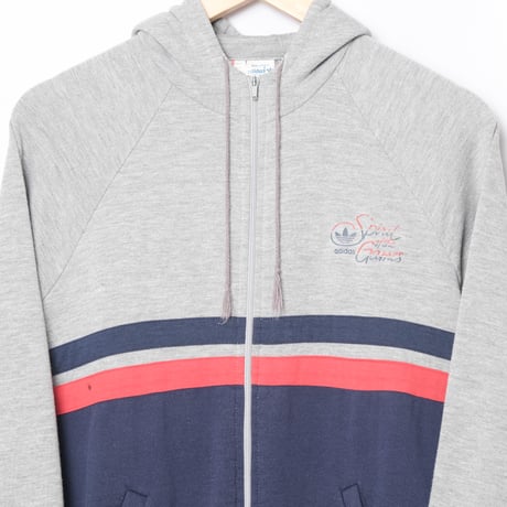 80s Vintage adidas Ventex Spirits of the Games Hoodie（Made in France)
