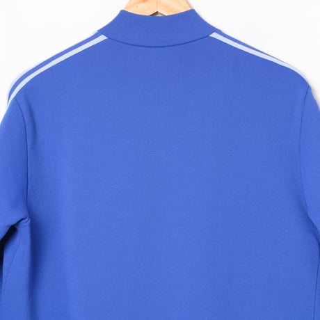 70s Vintage adidas Ventex Collarless Track Jacket Metal Zip Blue (Made in France)