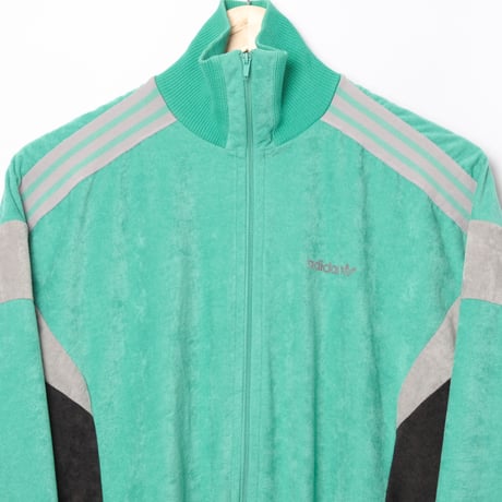 80s Vintage adidas Ventex Track Jacket Model Challenger Green × Gray (Made in France)