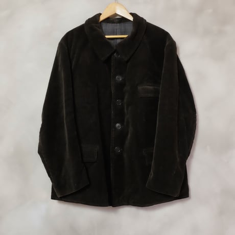 30s40s  French Dark Brown Corduroy  Jacket "Adolphe Lafont"Dead Stock