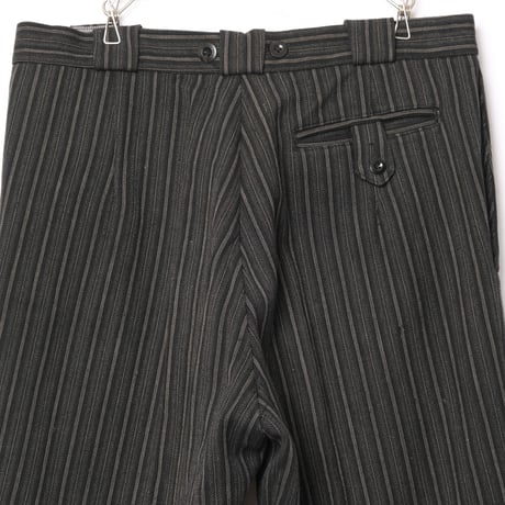 40-50s French Vintage  Dumont d'Urville Stripe Wool Trousers