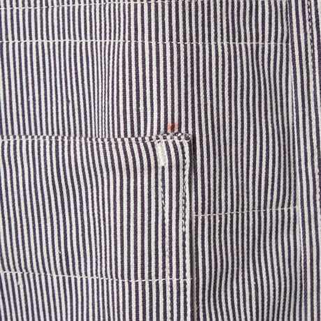 50s-60s  French Striped Butcher (Cook) Jacket  Dead Stock