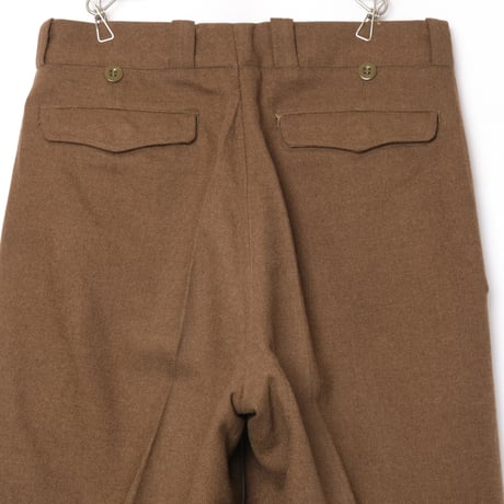 50s French Army Wool Trousers Size 22 -1