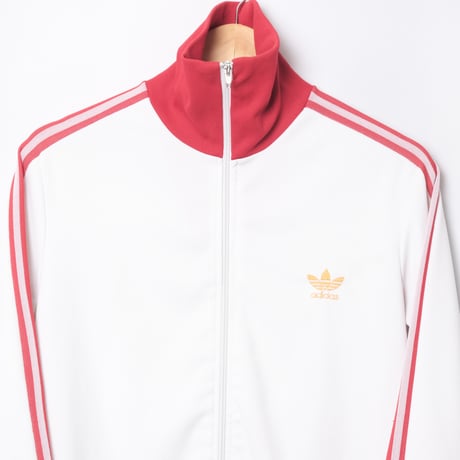 70s Vintage adidas Ventex Track Jacket White × Red (Made in France)