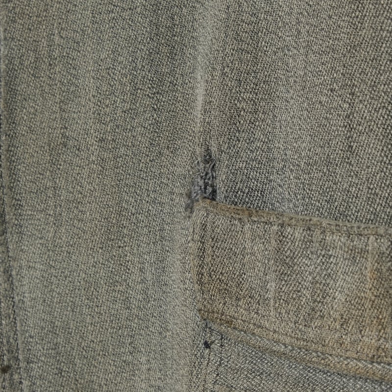 30-40s French Vintage Black Chambray Jacket | U 30-40s French Vintage Black Chambray Jacket | U