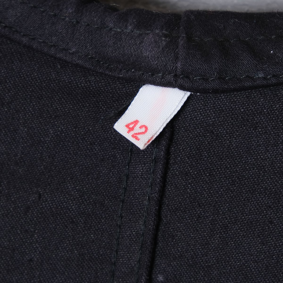 50-60s Le Mont St Michel Black Moleskin Jacket