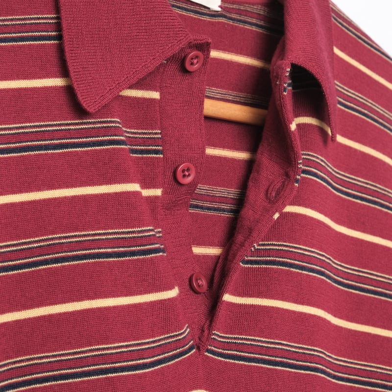 70s JOHN SMEDLEY Merino Wool Knit Polo Shirt Bu