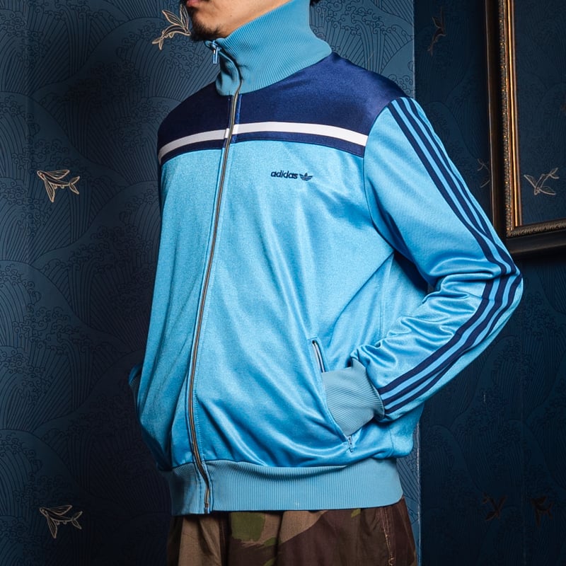 80s Vintage adidas Track Jacket Light Blue × Na