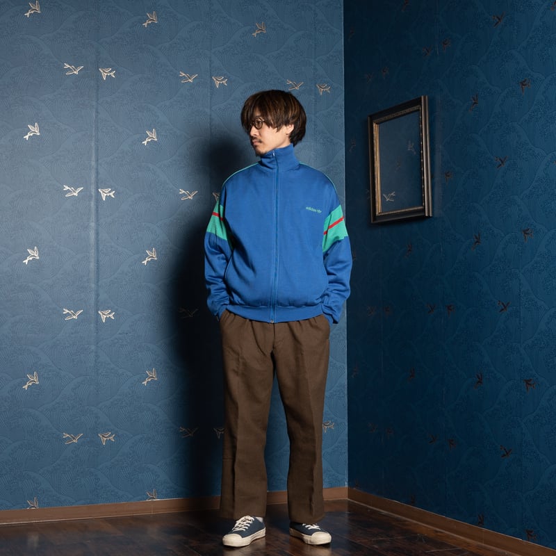 80s Vintage adidas Knit Track Jacket Blue | Ugl 80s Vintage adidas Knit Track Jacket Blue | Ugl