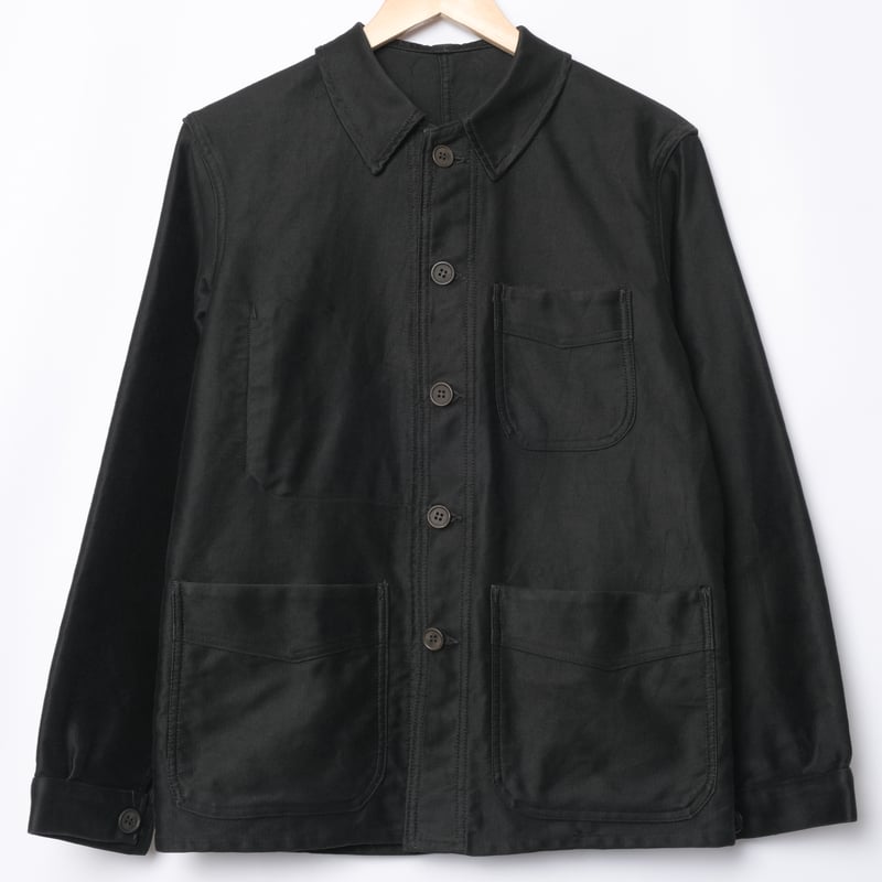 【Adolphe Lafont】50s ブラックモールスキン 40s France Vintage Adolphe Lafont Black Moleski
