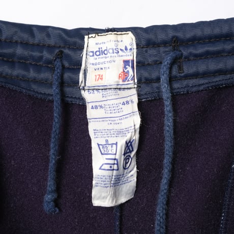 70-80s Vintage adidas Ventex ATP Track Trousers Navy (Made in France)
