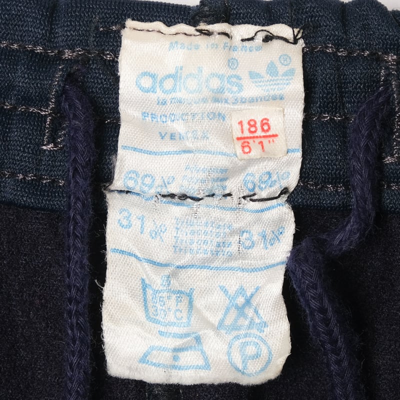 70-80s Vintage adidas Ventex Track Trousers Nav