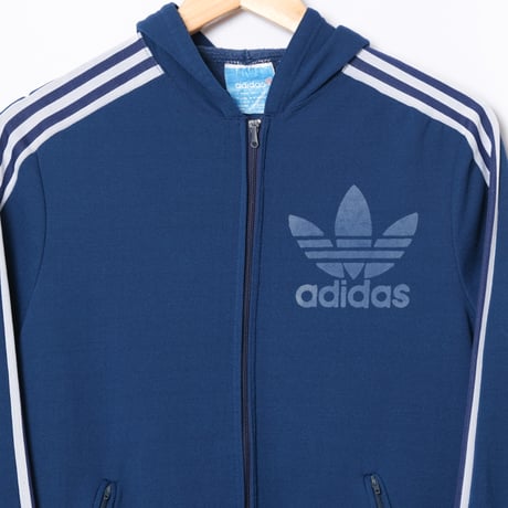 70s Vintage adidas Hoodie Navy (Made in France)