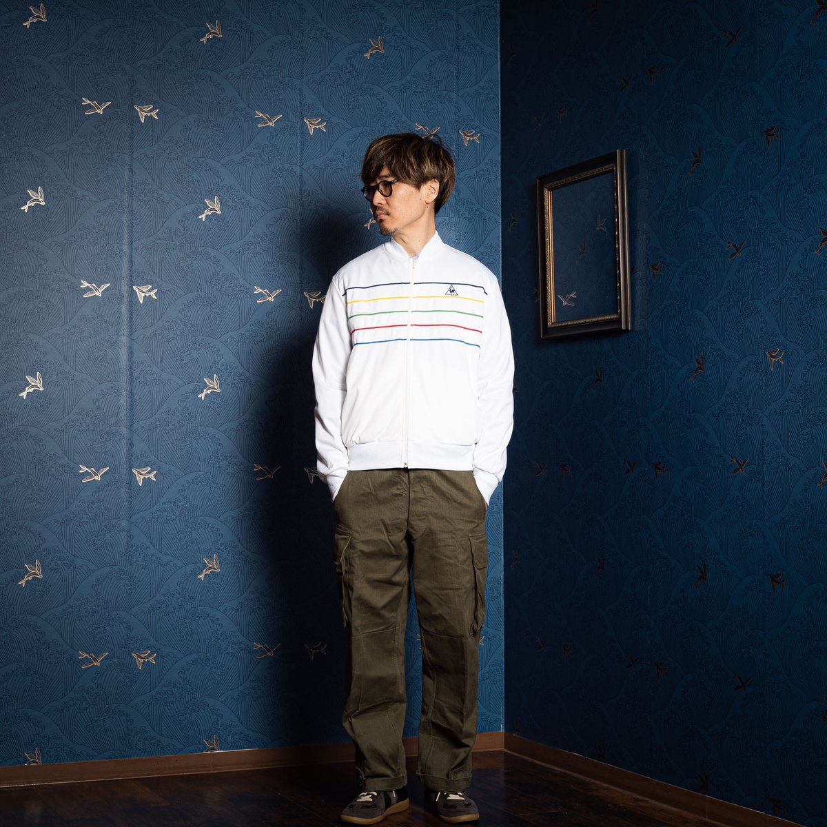 70-80s Vintage Le Coq Sportif Track Jacket Whit 70-80s Vintage Le Coq Sportif Track Jacket Whit