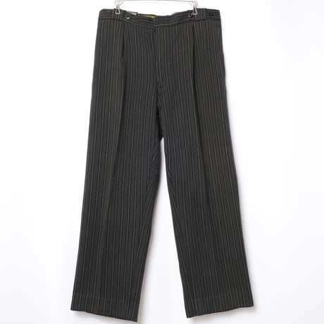 40-50s French Vintage  Dumont d'Urville Stripe Wool Trousers