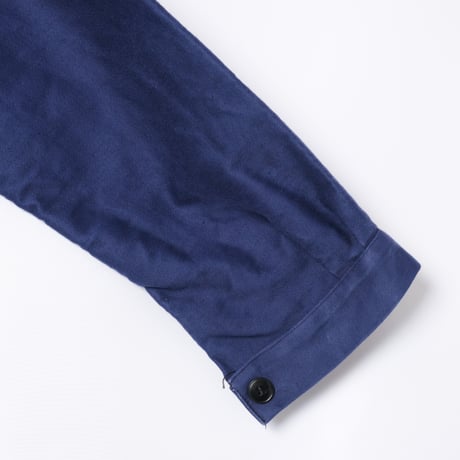 50s France Vintage Dubure & Deverchere Blue Moleskin Work Jacket