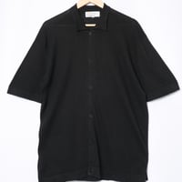 90s JOHN SMEDLEY Cotton Linen Halfsleeve Fullopen Shirt（Made in England)