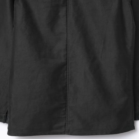 40s France Vintage Le Mont Saint Michel Black Moleskin Work Jacket