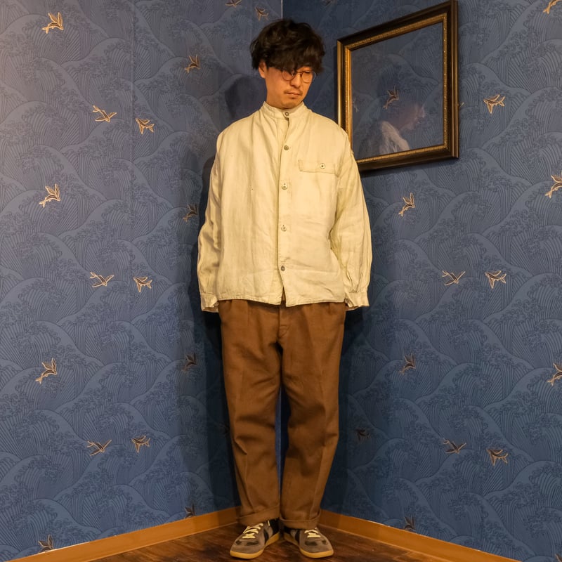 1939 French Army Linen Bourgeron Jacket | Ugla