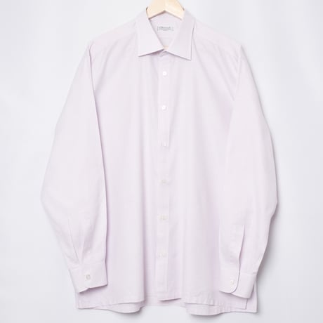 00s- Charvet Checked Cotton shirt Pink（Made in France）