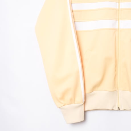 70-80s Vintage adidas Track Jacket Model First Custard × White (Made in France)