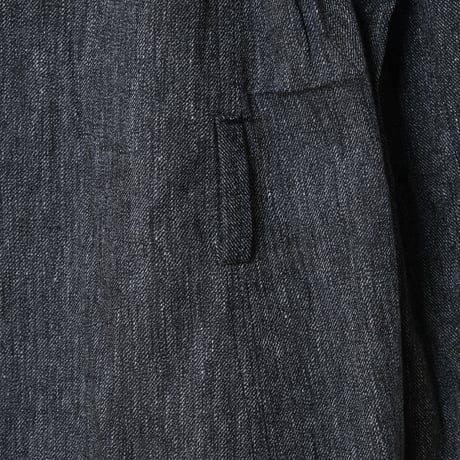 40-50s French Vintage  Black Chambray Atelier Coat  Size 50 Dead Stock