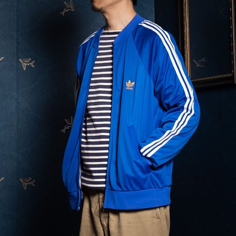 70-80s Vintage adidas VENTEX  ATP Blue Track Jacket(Made in France)