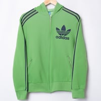 70s Vintage adidas Ventex Hoodie Light Green (Made in France)