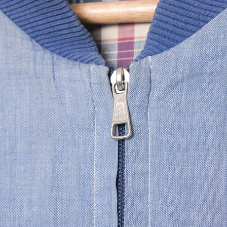 70-80s LACOSTE Reversible Cotton Blouson Light Blue（Made in France）