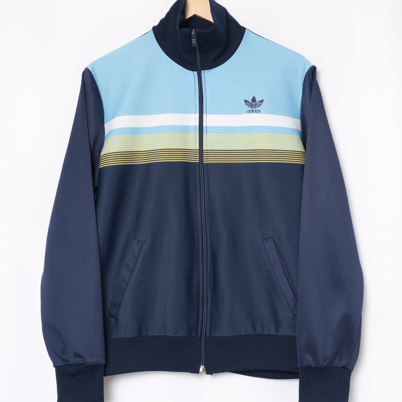 70-80s Vintage adidas Ventex Track Jacket Navy×